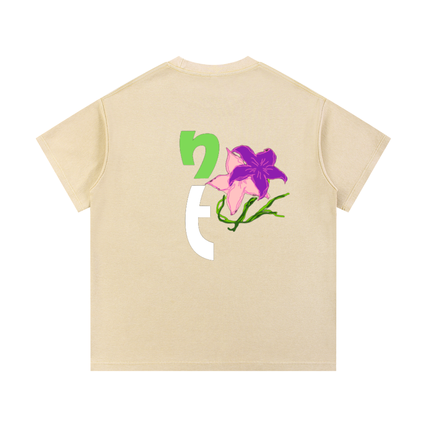 Mineral Wash Waffle Knit T-Shirt
