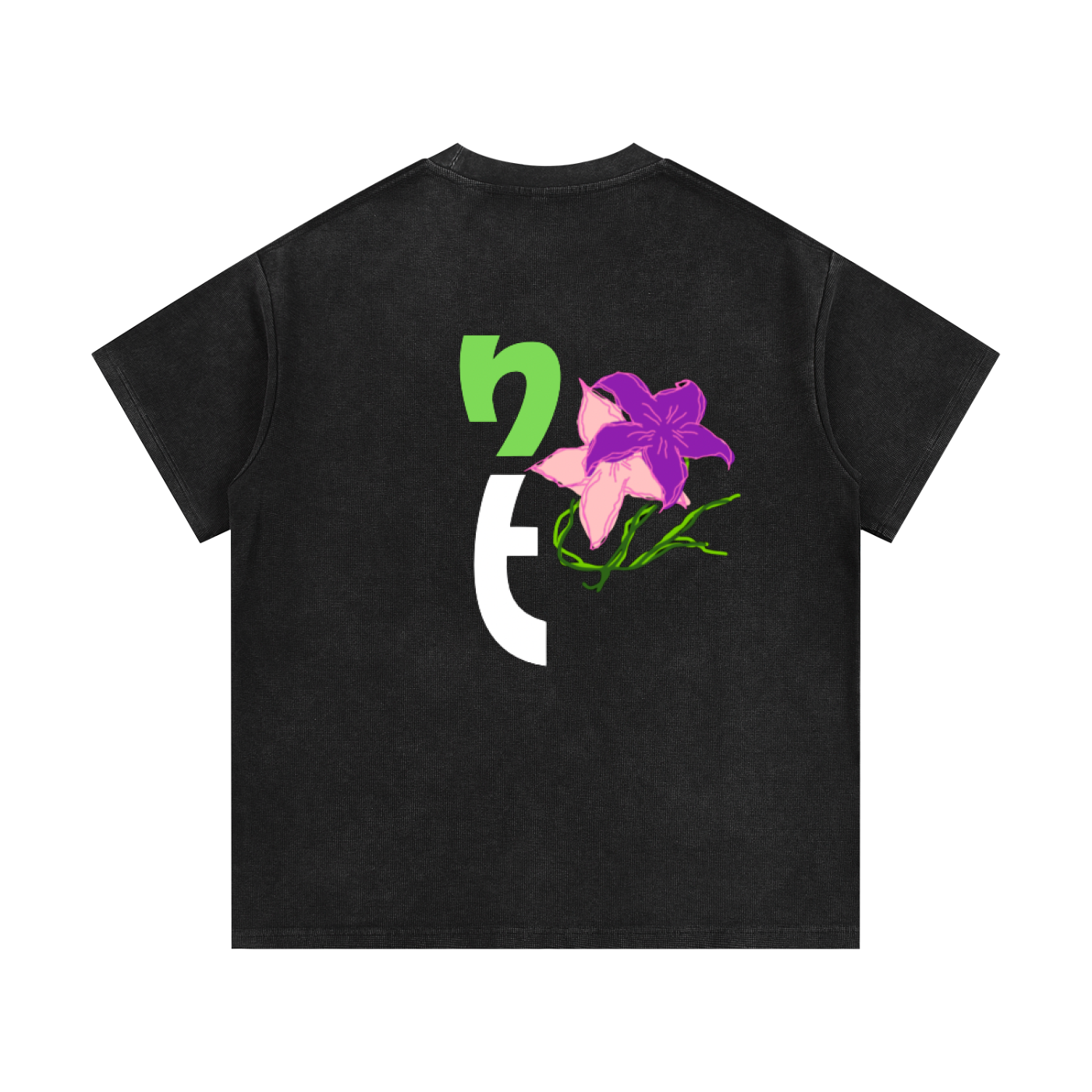 Mineral Wash Waffle Knit T-Shirt